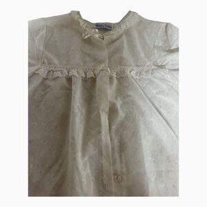 Vintage NIGHT TIME Creations Floral Cotton Nightgown Dressing Gown Housecoat SEE